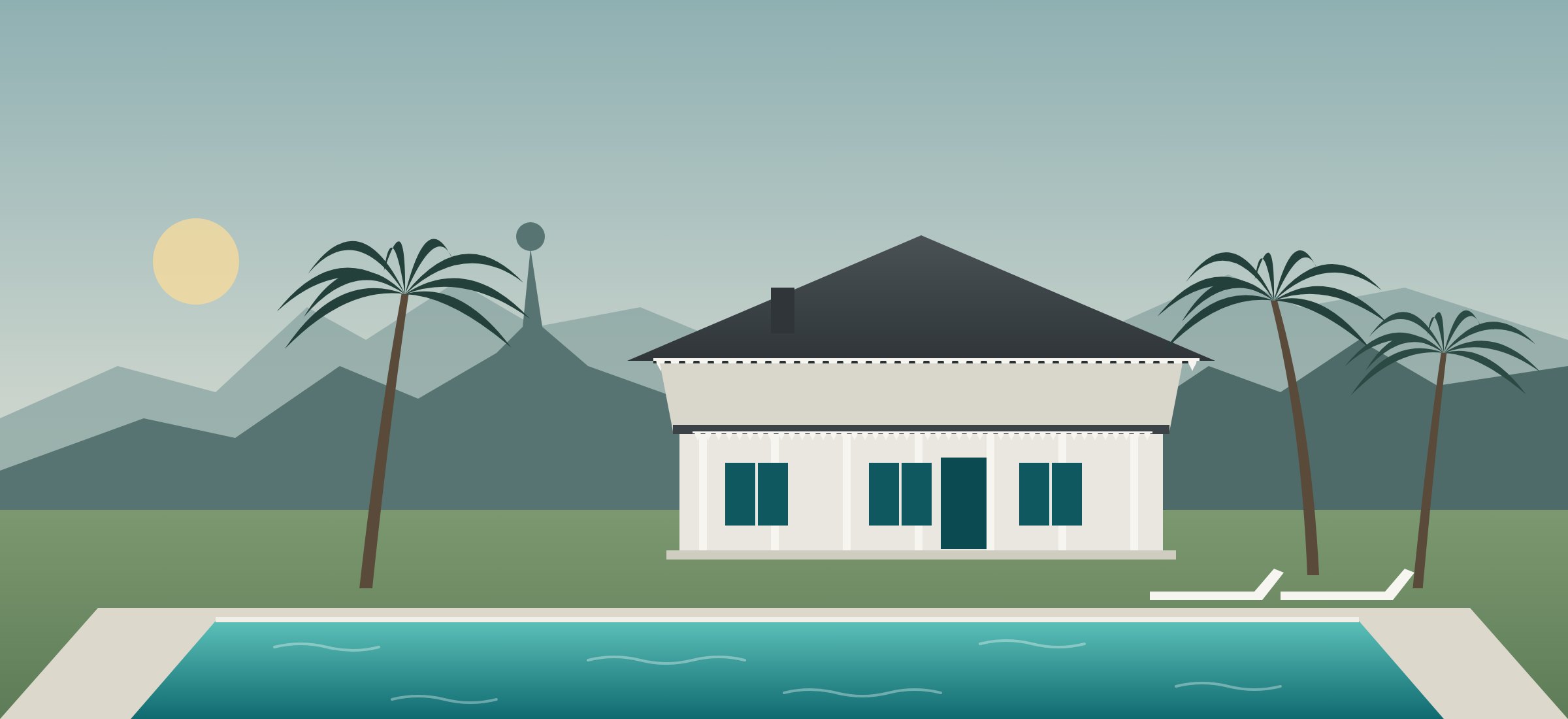 Villa créole avec piscine à Maurice